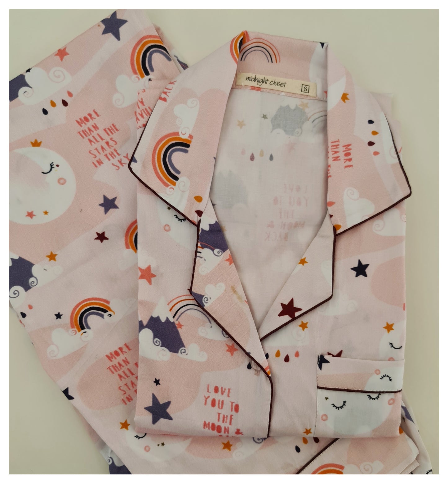 Pink moon print
