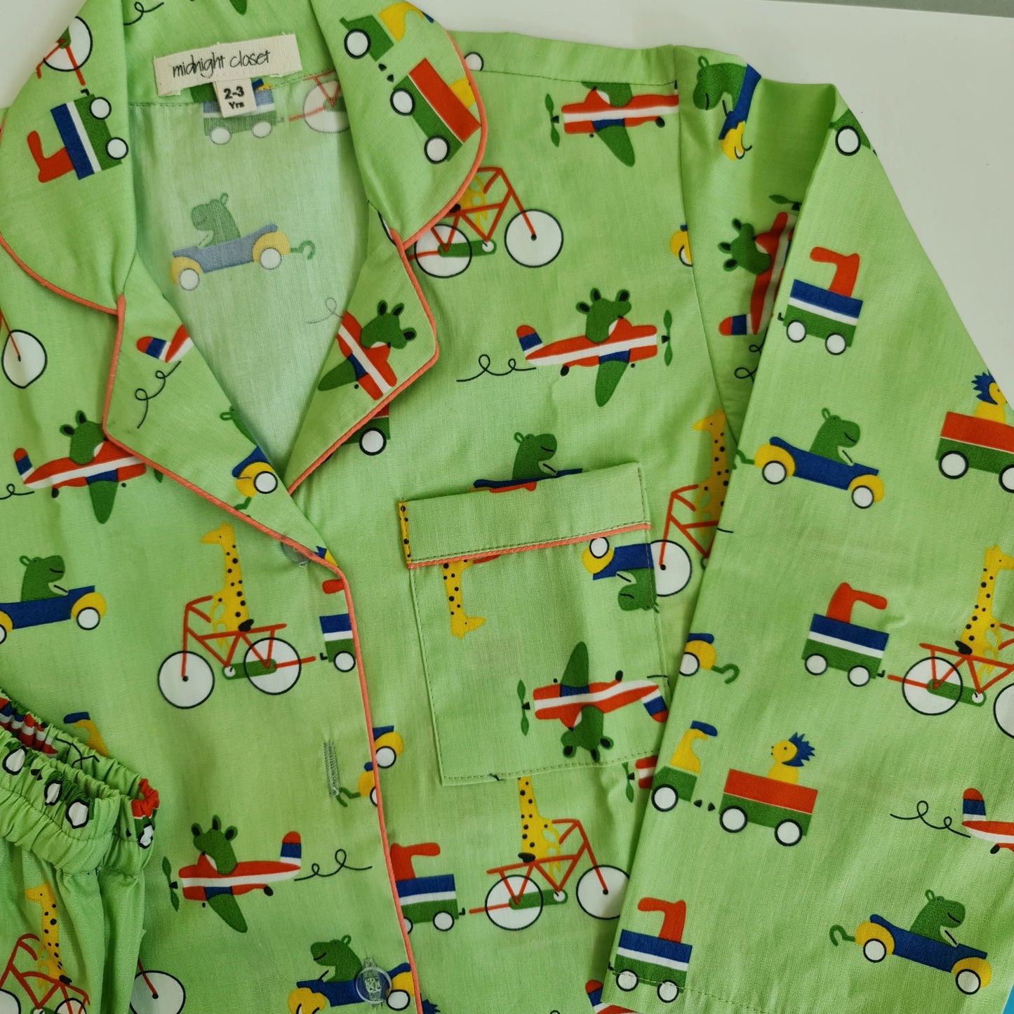 Green cycle pj set