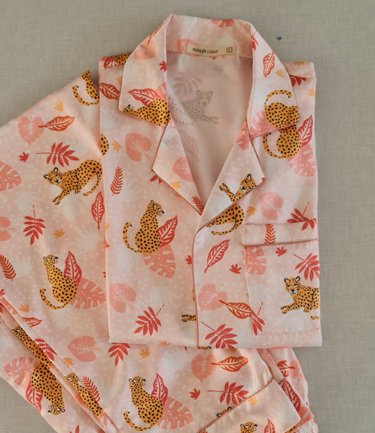 Pink bagheera satin pj set