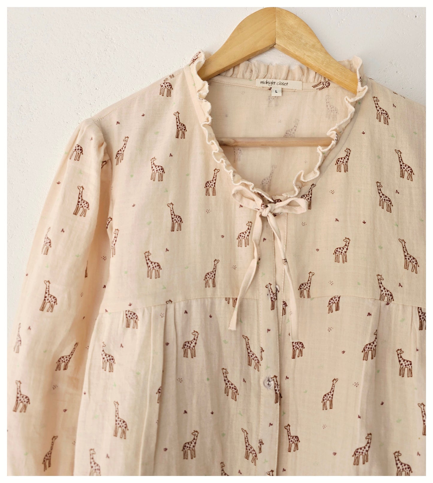 Tiny giraffe pj set