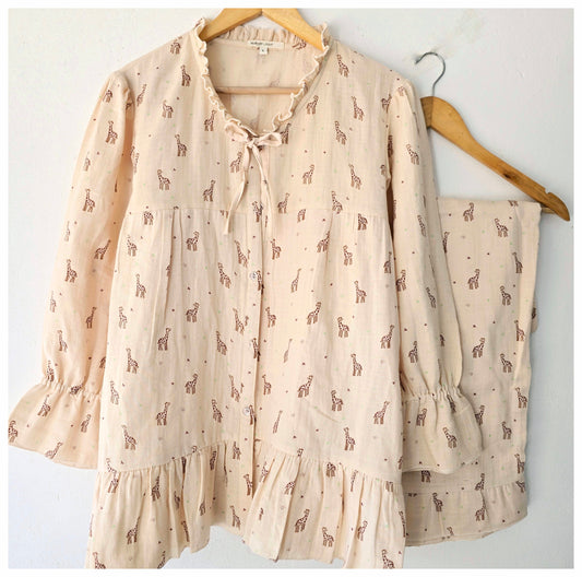 Tiny giraffe pj set