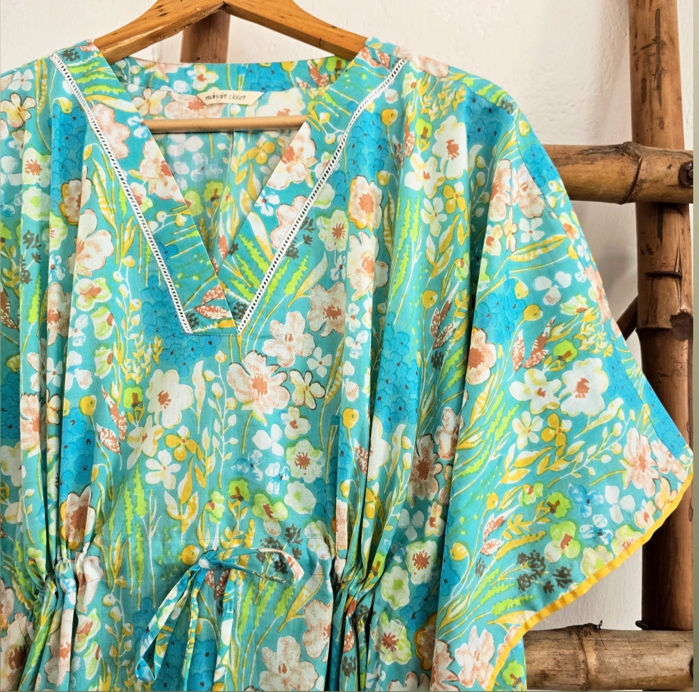 Blue Flora kaftan