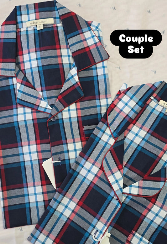 Red & black checkered pj set