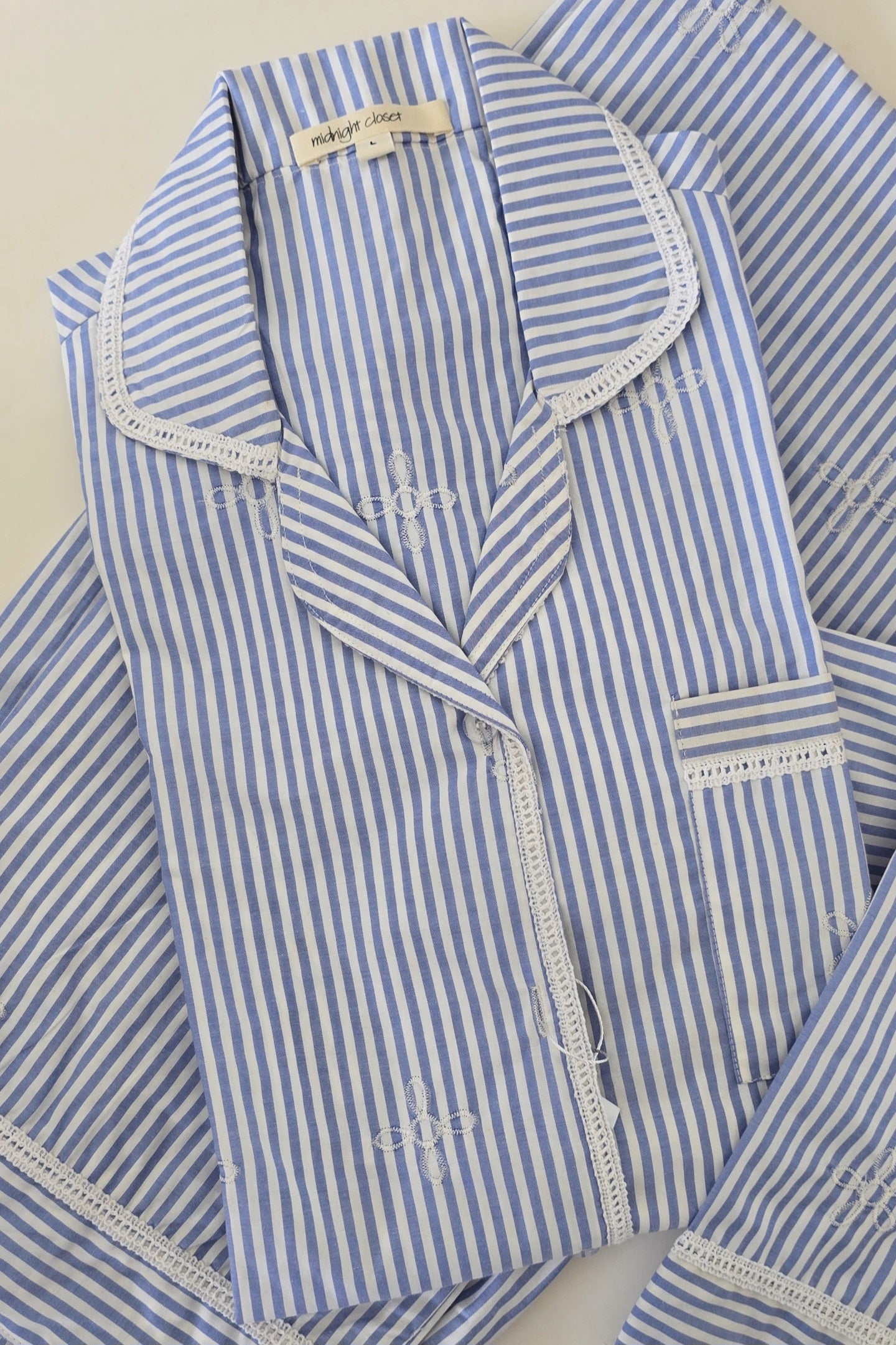Striped serenity pj set