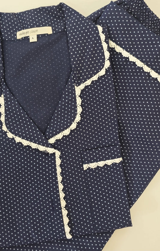 Midnight polka pj set