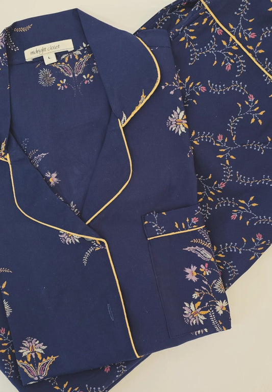 Midnight blossom pj set