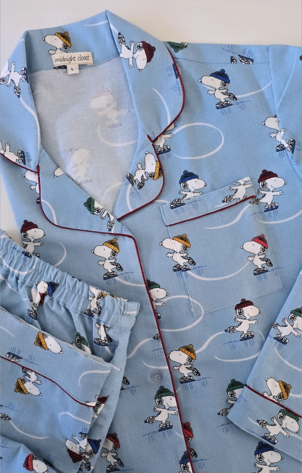 Warm snoopy pj set