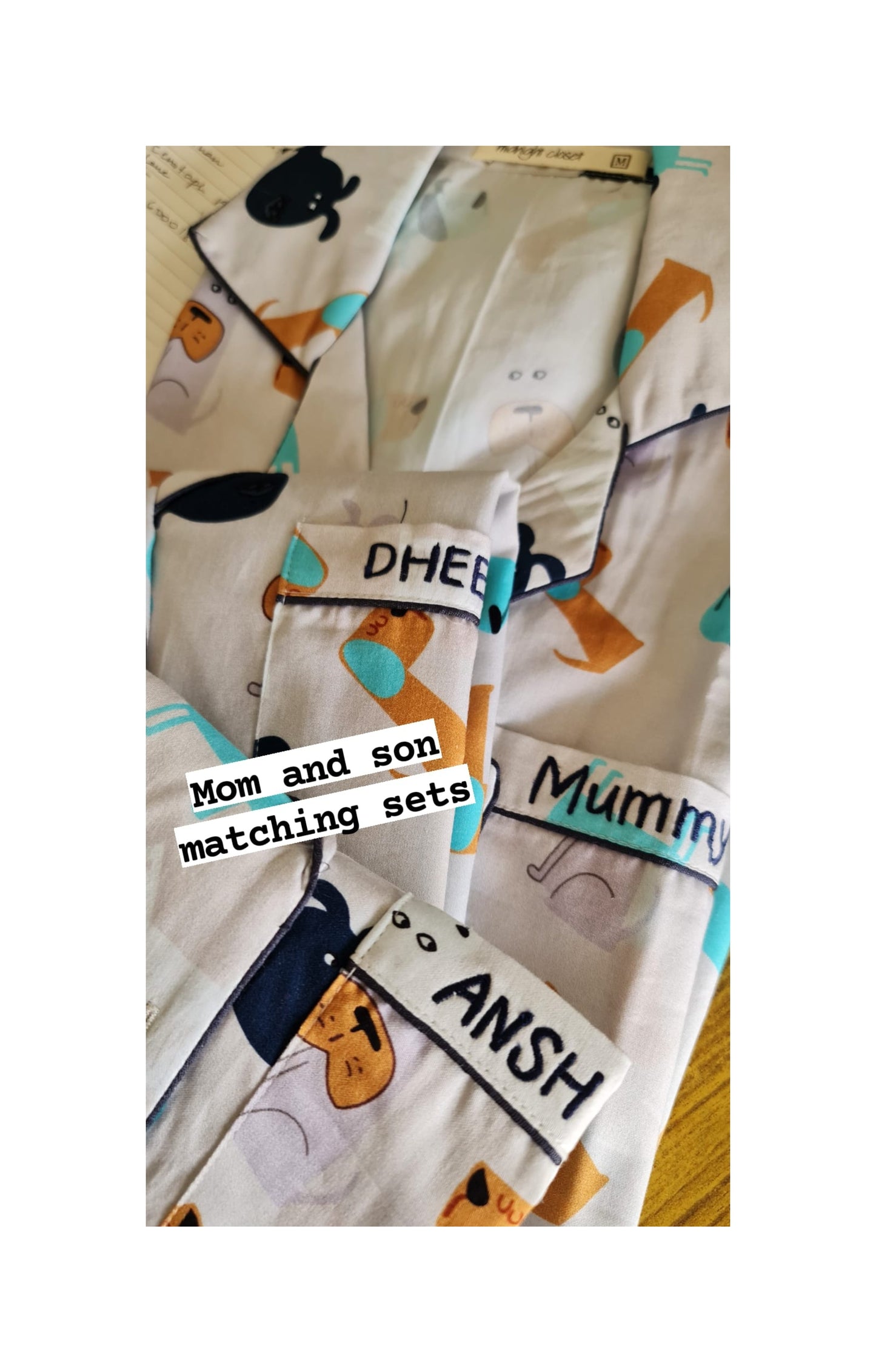 Beige dog pj set