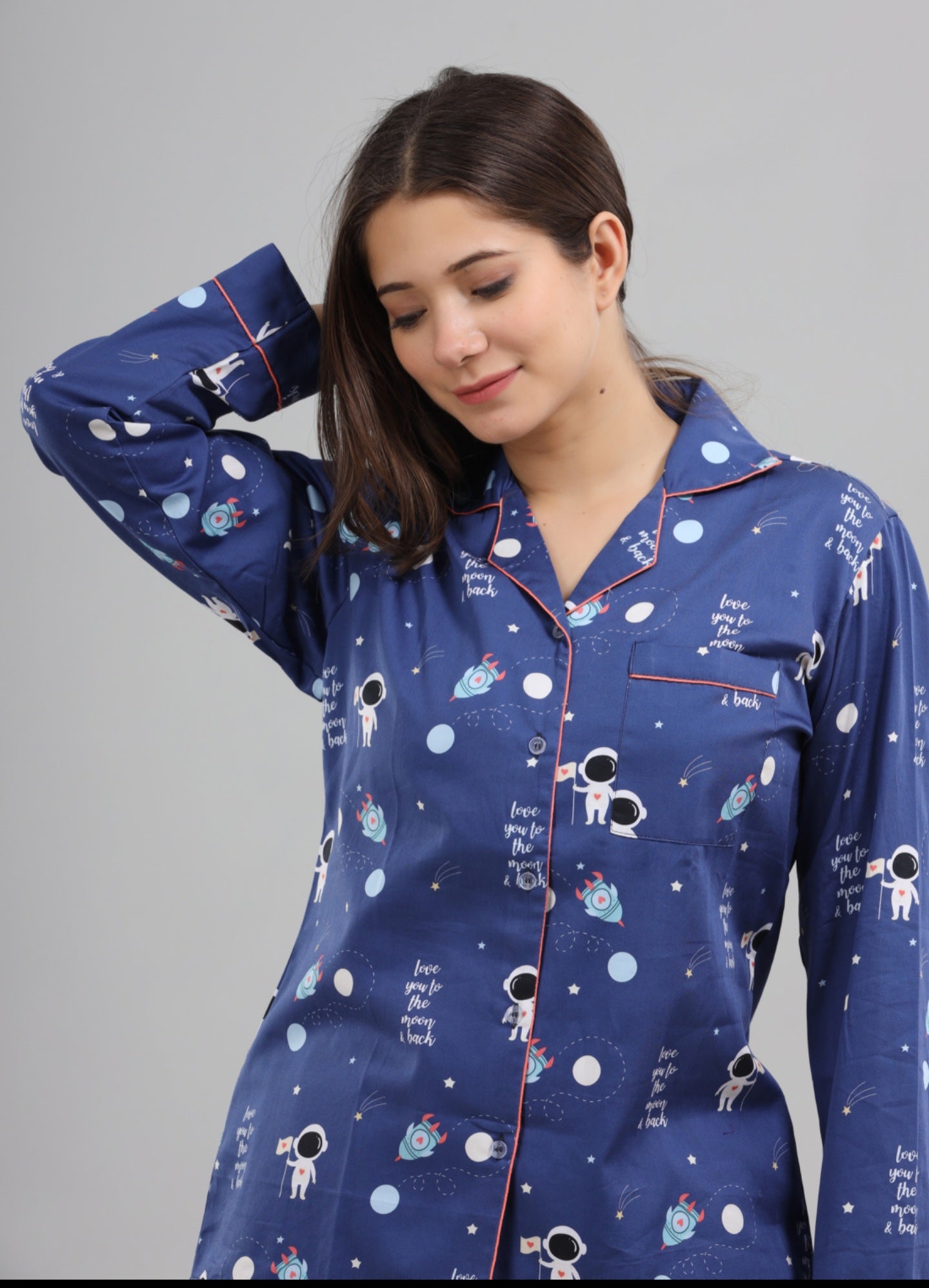 Blue space print