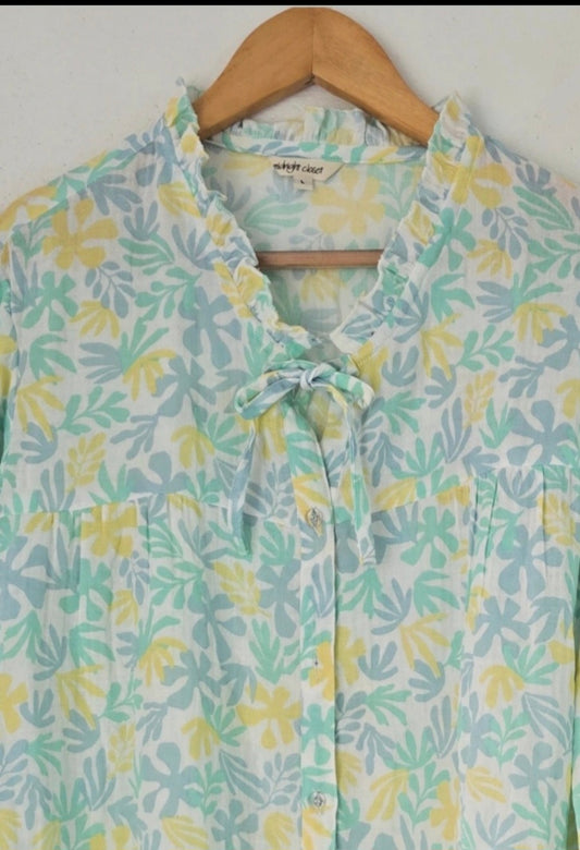 Mint breeze floral pj set