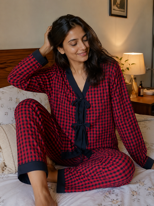 Crossberry bow pj set
