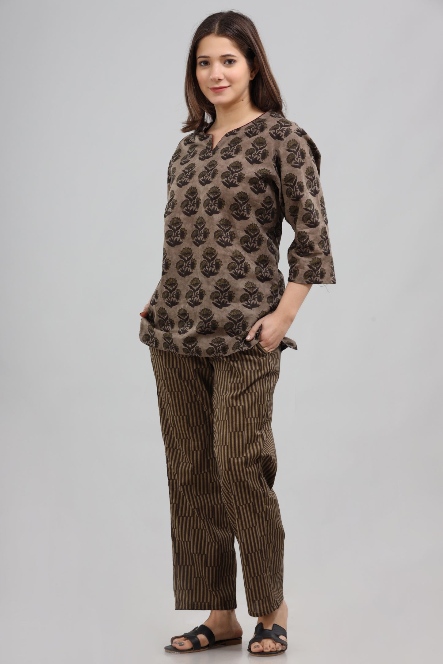 Grey green co-ord loungewear