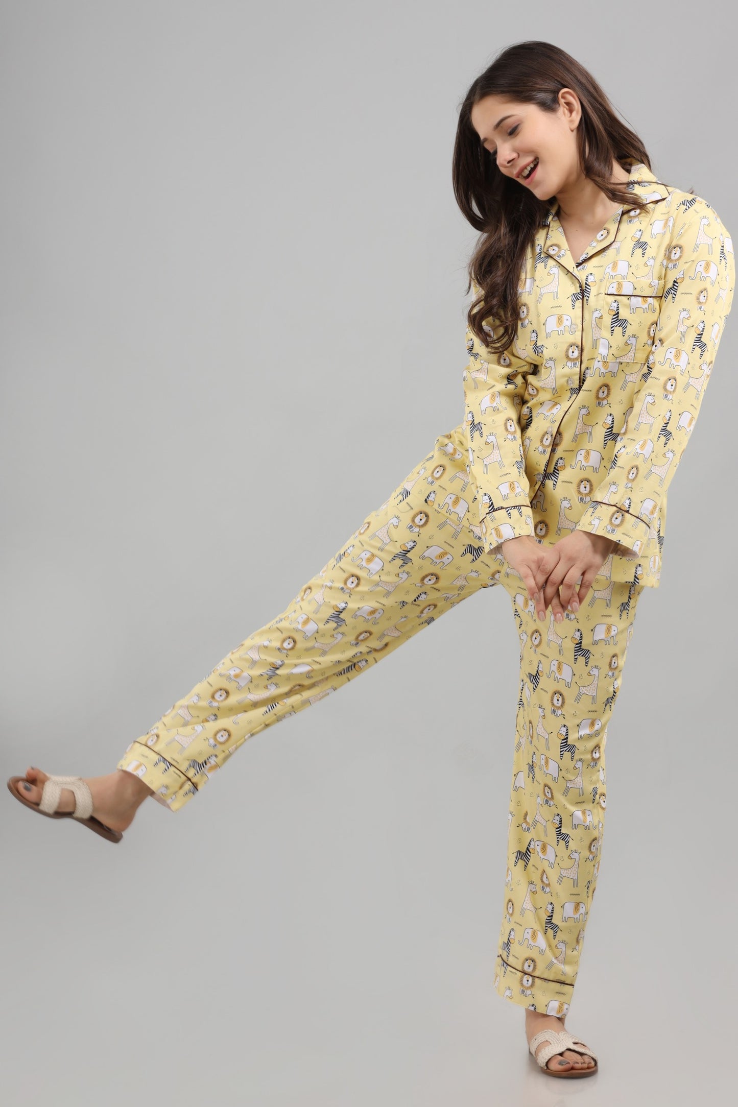 Yellow animal print