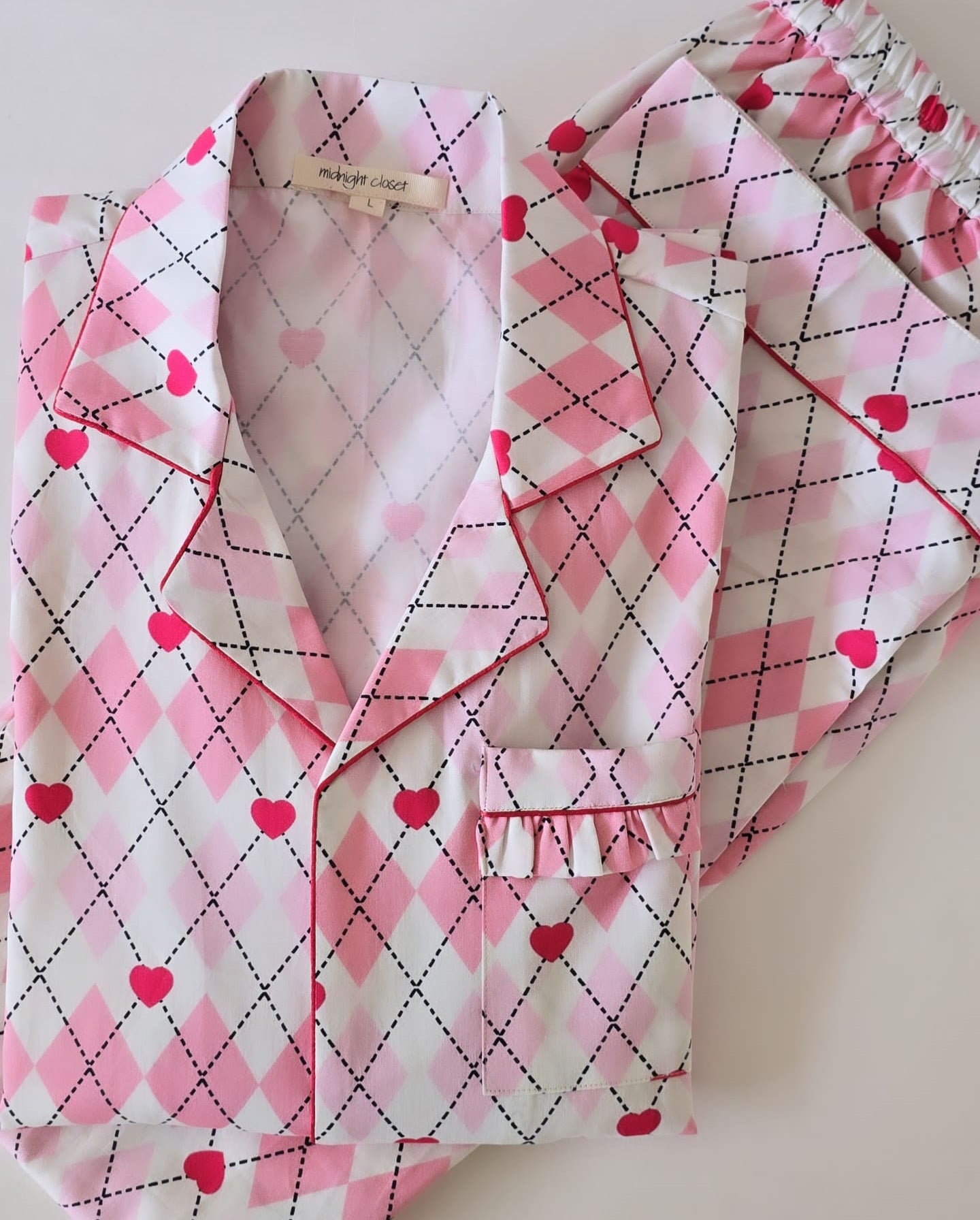 Criss Cross heart pj set