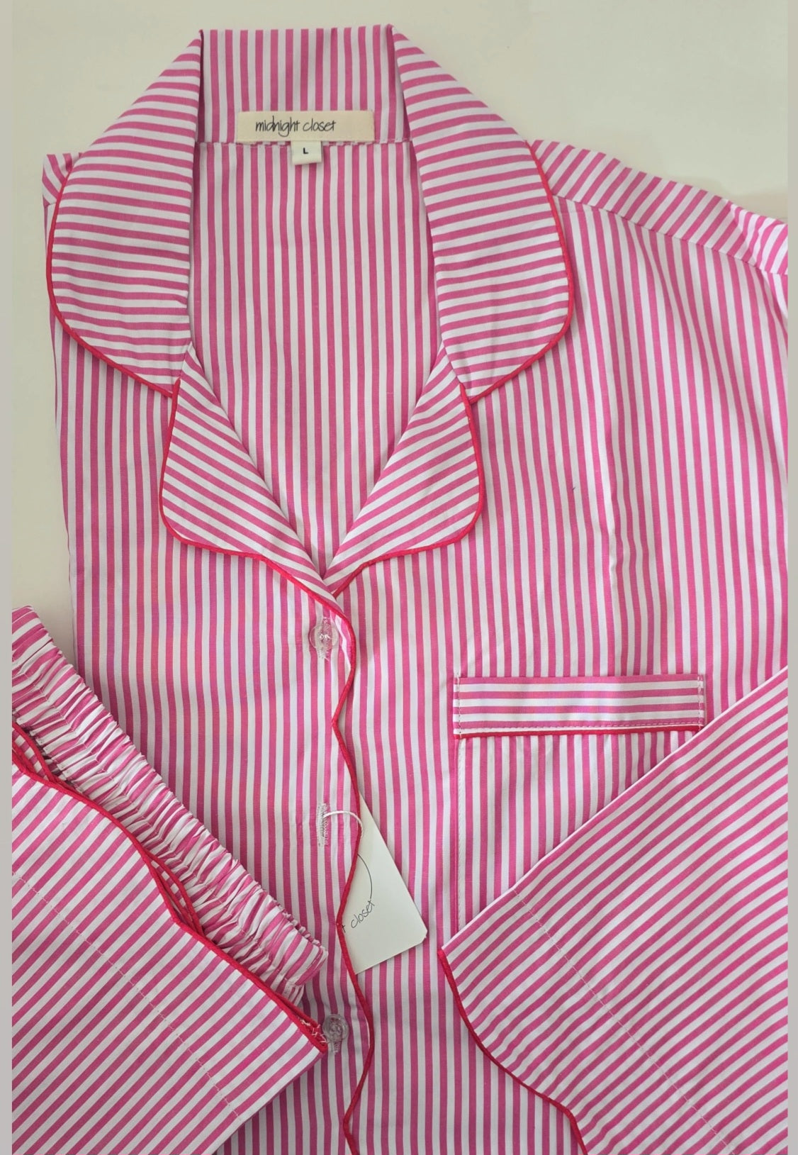Pink wink scalloped pj set