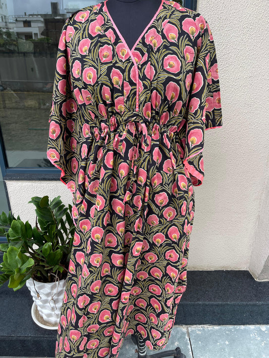 Midnight bloom kaftan