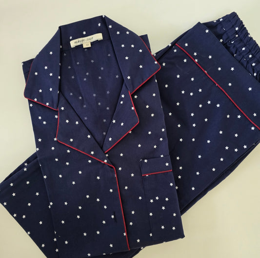 Navy Blue starry night pj set